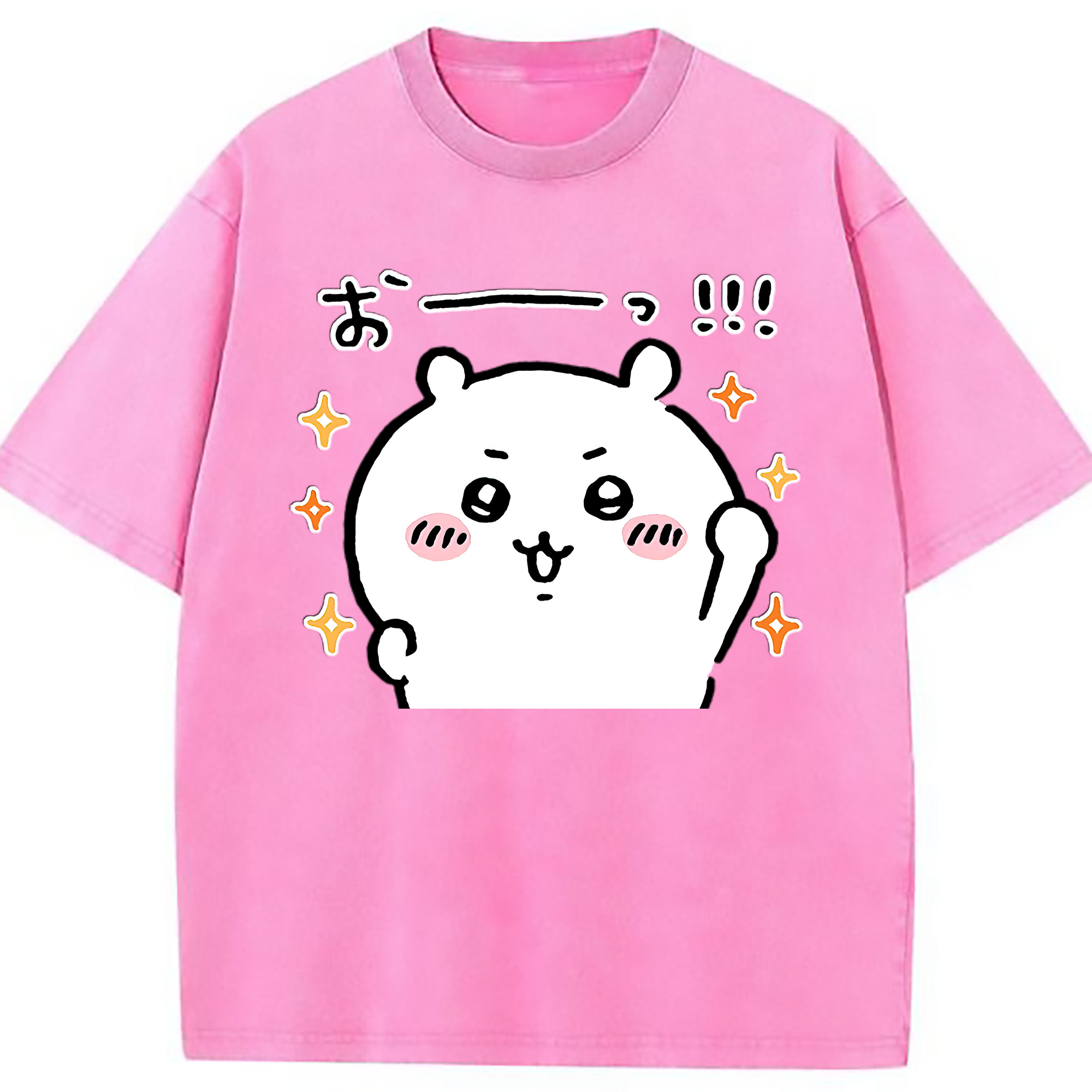 （画像用） ちいかわ ちいかわ Chii-kawa chiikawa 綿100% ヴィンテージ風 半袖Tシャツ（フロントプリント）